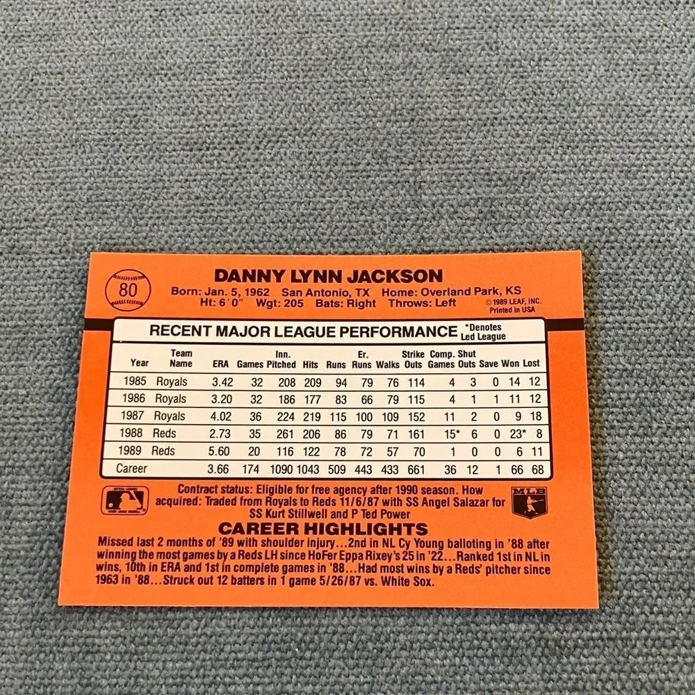1990 Donruss Cincinnati Reds Baseball Card Trading Card